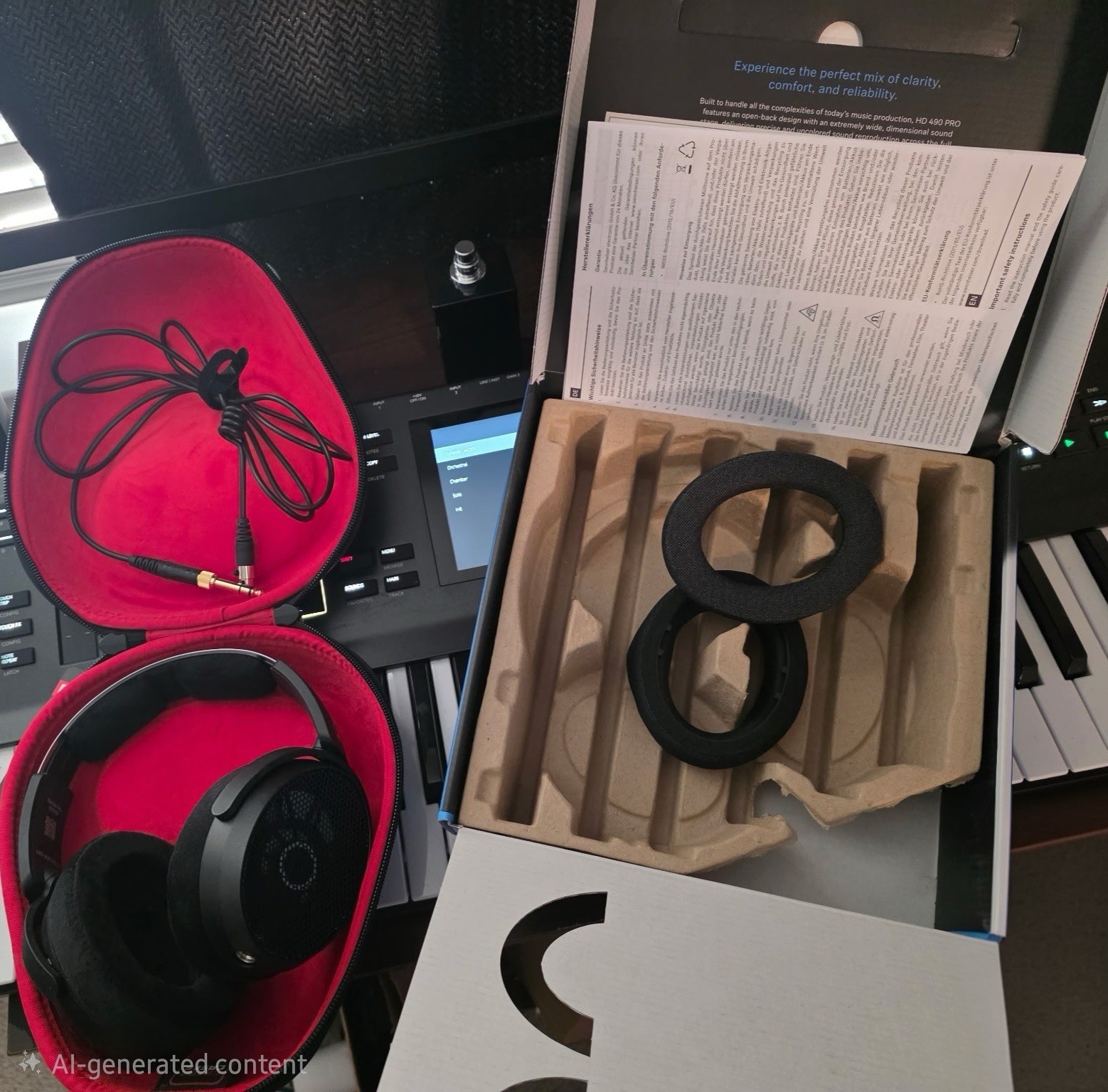 Sennheiser HD 490 PRO Headphones in Absolutely Mint Condition – Modern Classics!