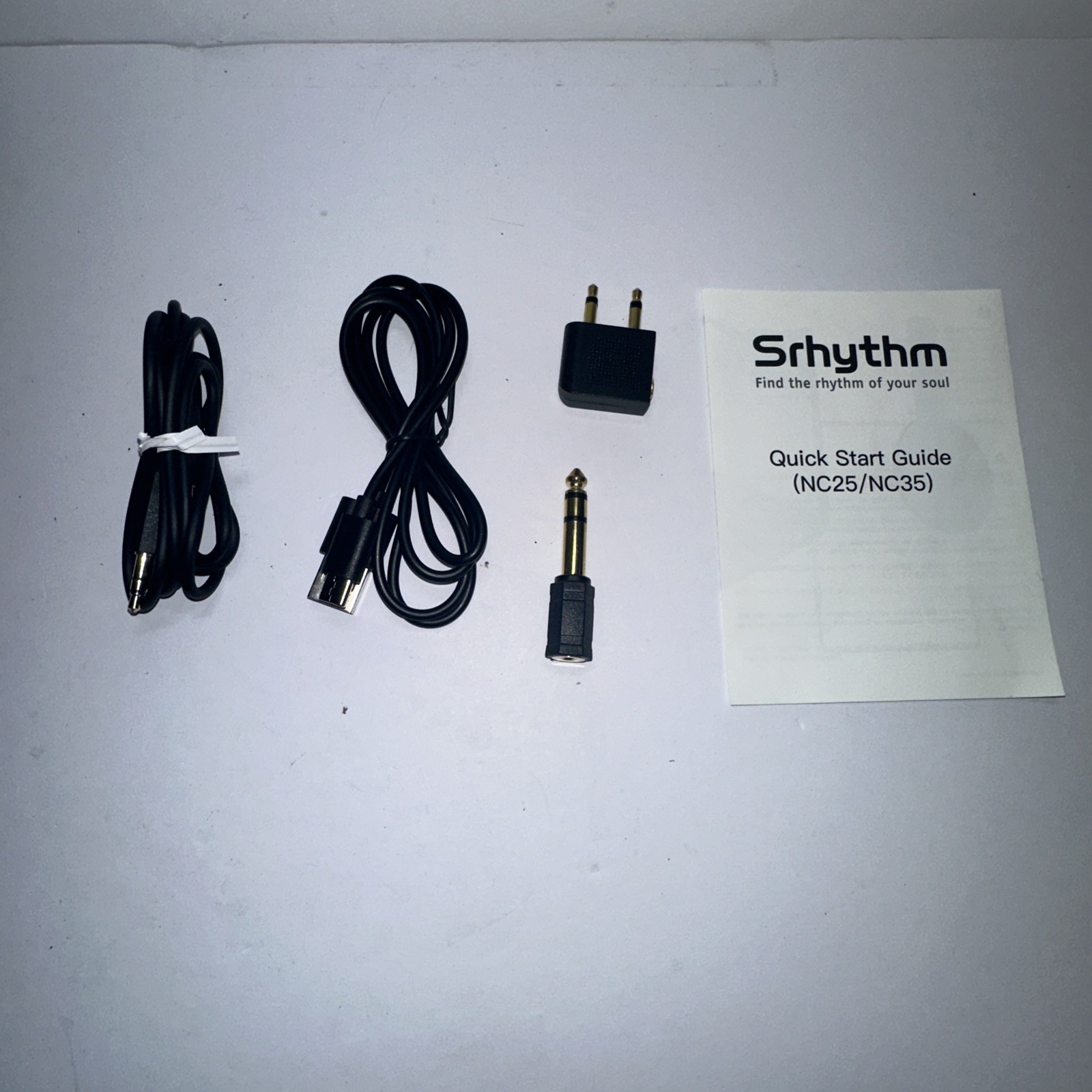 Srhythm NC25 ANC Headphones Ivory Wireless Noise Cancelling (MINT) Condition