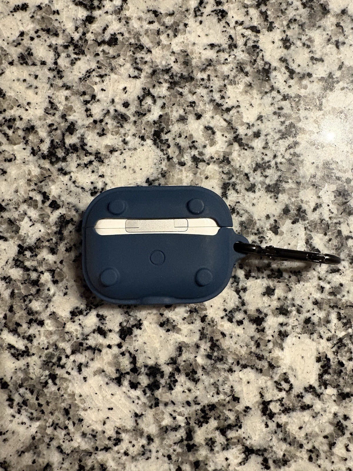 Apple AirPods Pro 1st Gen. with Blue Protective Case with Carabiner