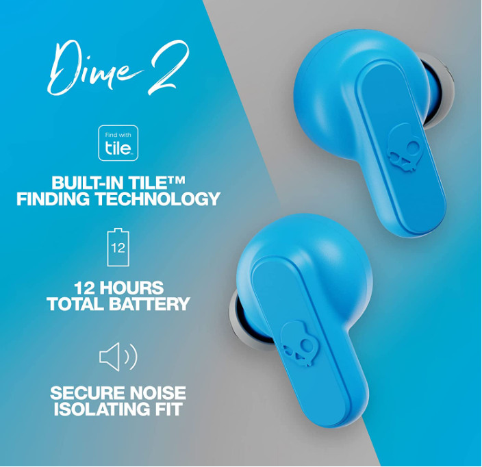 Skullcandy Dime 2 True Wireless In-Ear Earbuds -(Certified Refurbished)
