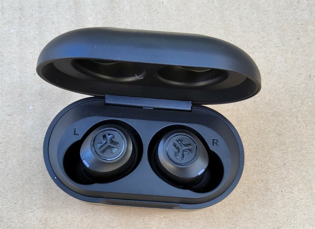 JLab JBuds Air True Wireless Earbuds with Charging Case – Black