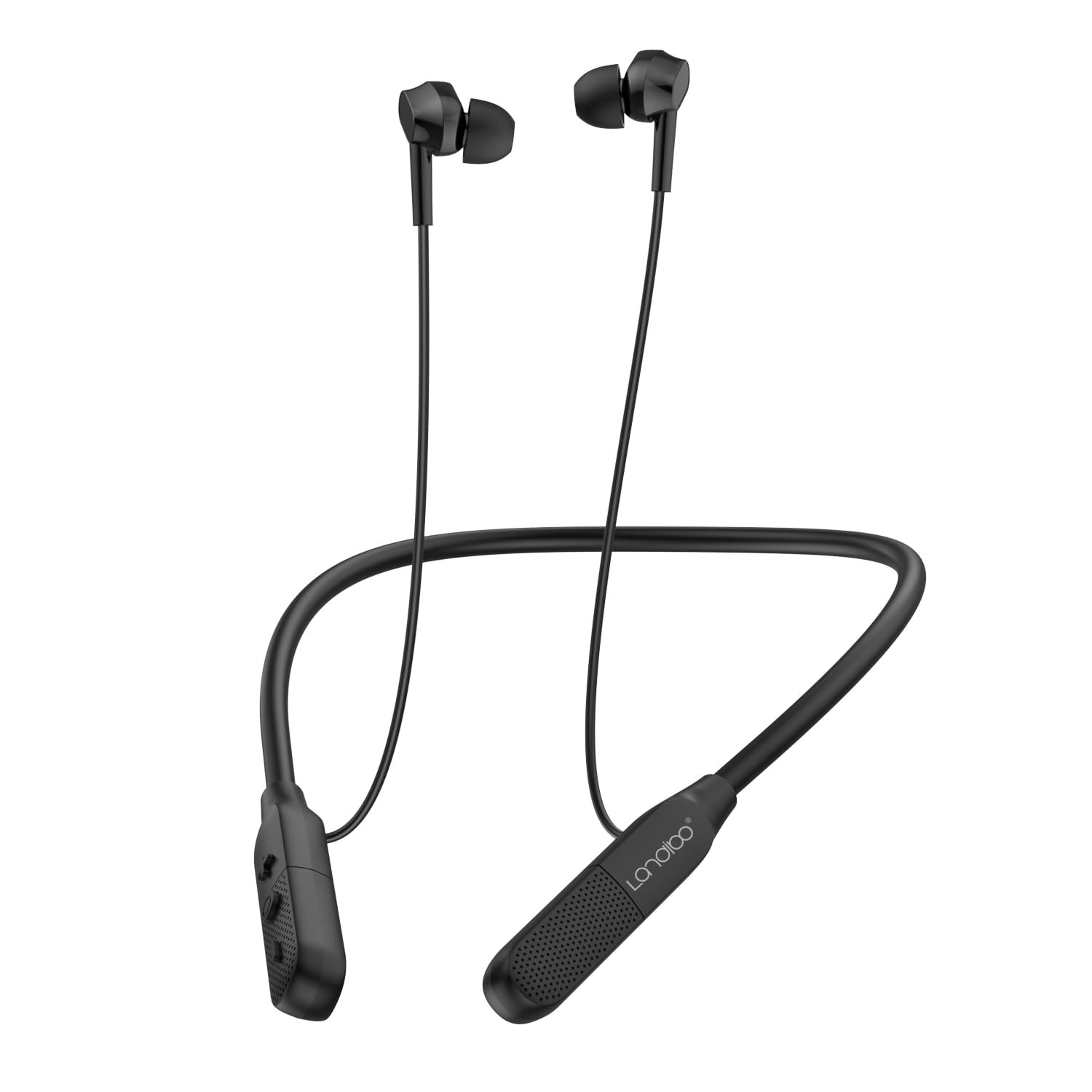 LANDIBO Sports Bluetooth Headphones, 25 Hours Play time, 6.0 Wireless Black