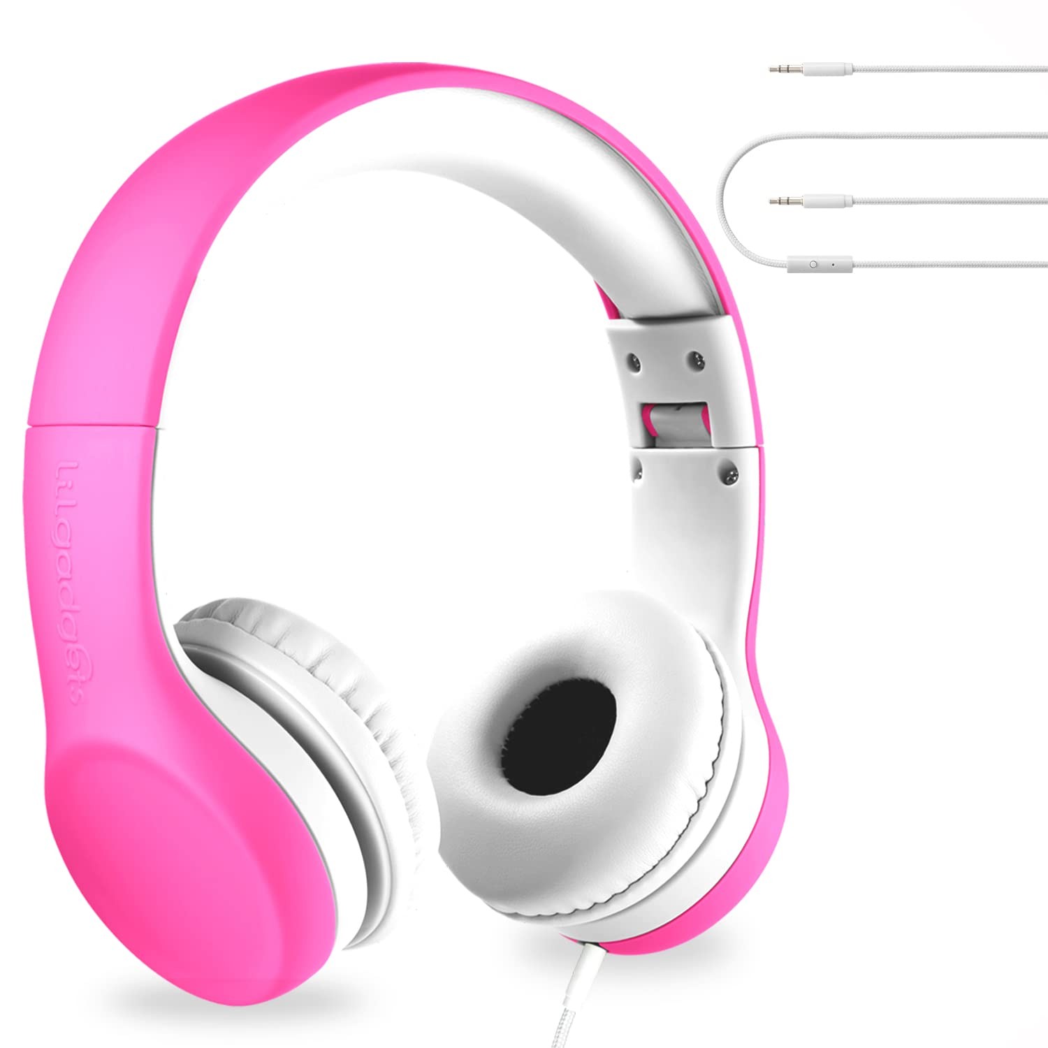 Connect+ Foldable Headphones, Adjustable Fit Soft Touch Padding for with Mic,…
