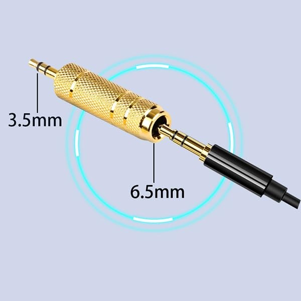 Headphone Adapter 6.35mm Male to 3.5mm Female Stereo Audio Aux Adapter 3.5mm to