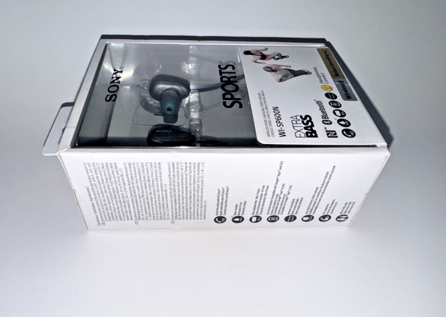 NEW Sony WI-SP600N Wireless Noise-Canceling in-Ear Sports Headphones Black 2018