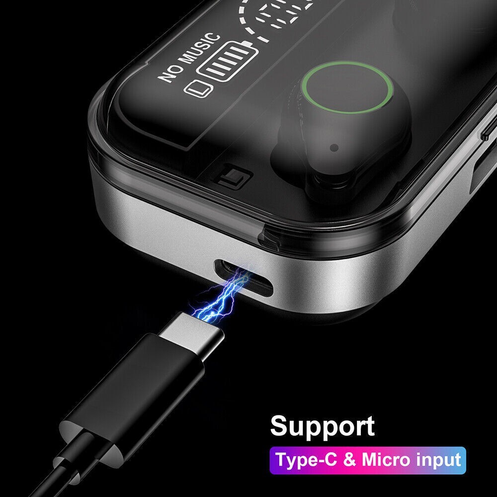 Bluetooth Earphone Wireless Earbuds Headphones Headset for iPhone Cell Phone