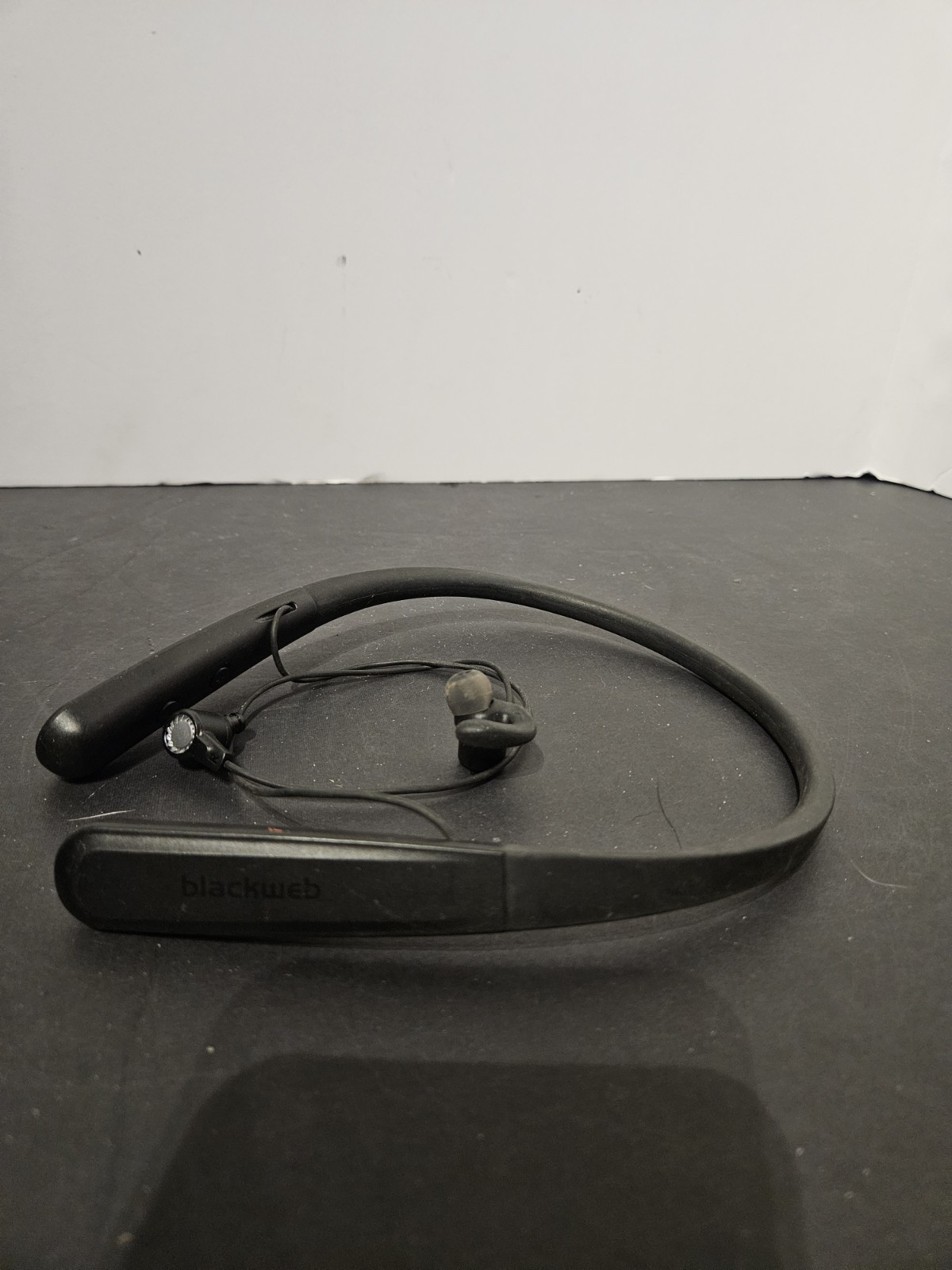 Blackweb Bluetooth Headphones- Neckband- Black- Read Description