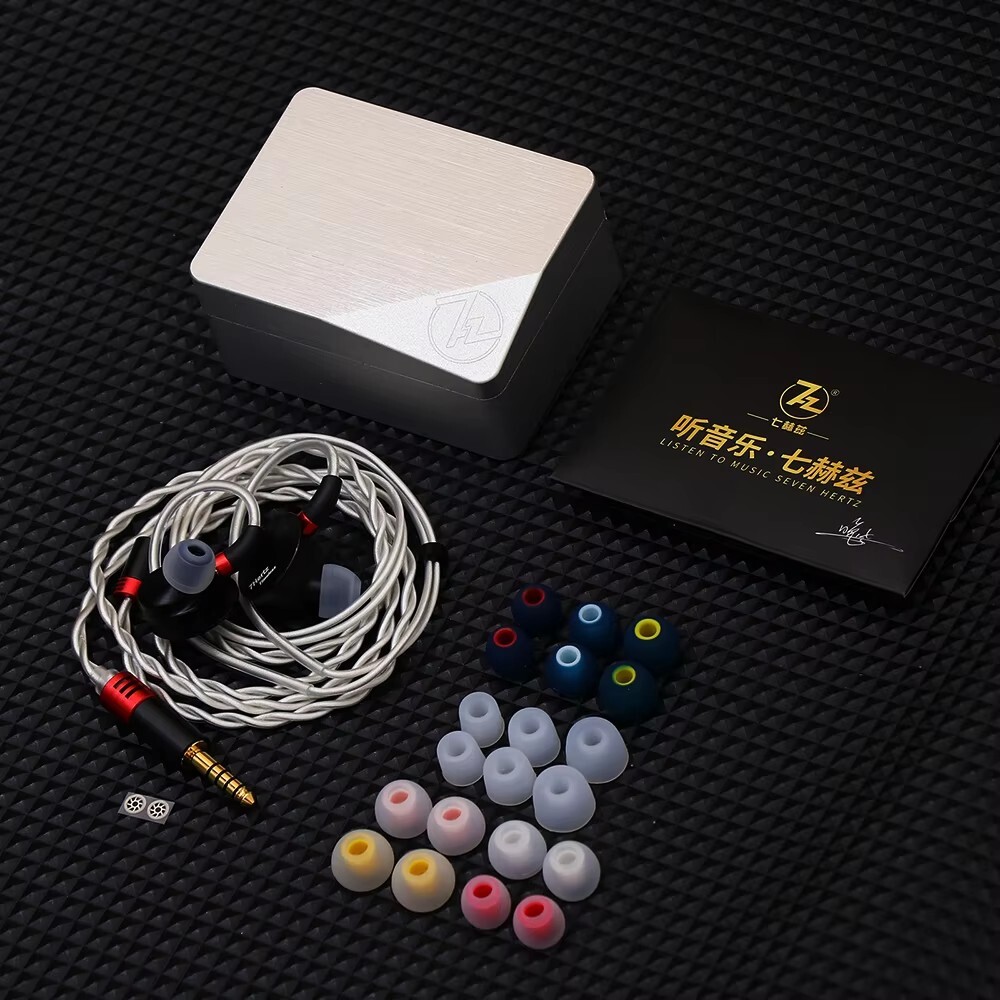 7HZ Timeless IEM HiFi Music CNC Aluminum Shell Earbud with Detachable MMCX Cable