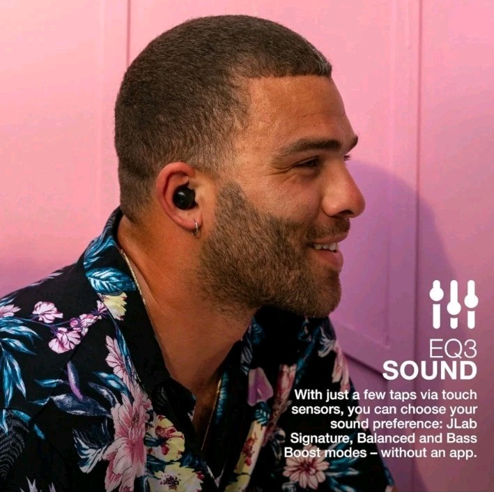 New JLab GO POP+ True Wireless Bluetooth Earbuds Black EBGAIRPOPRBLK124