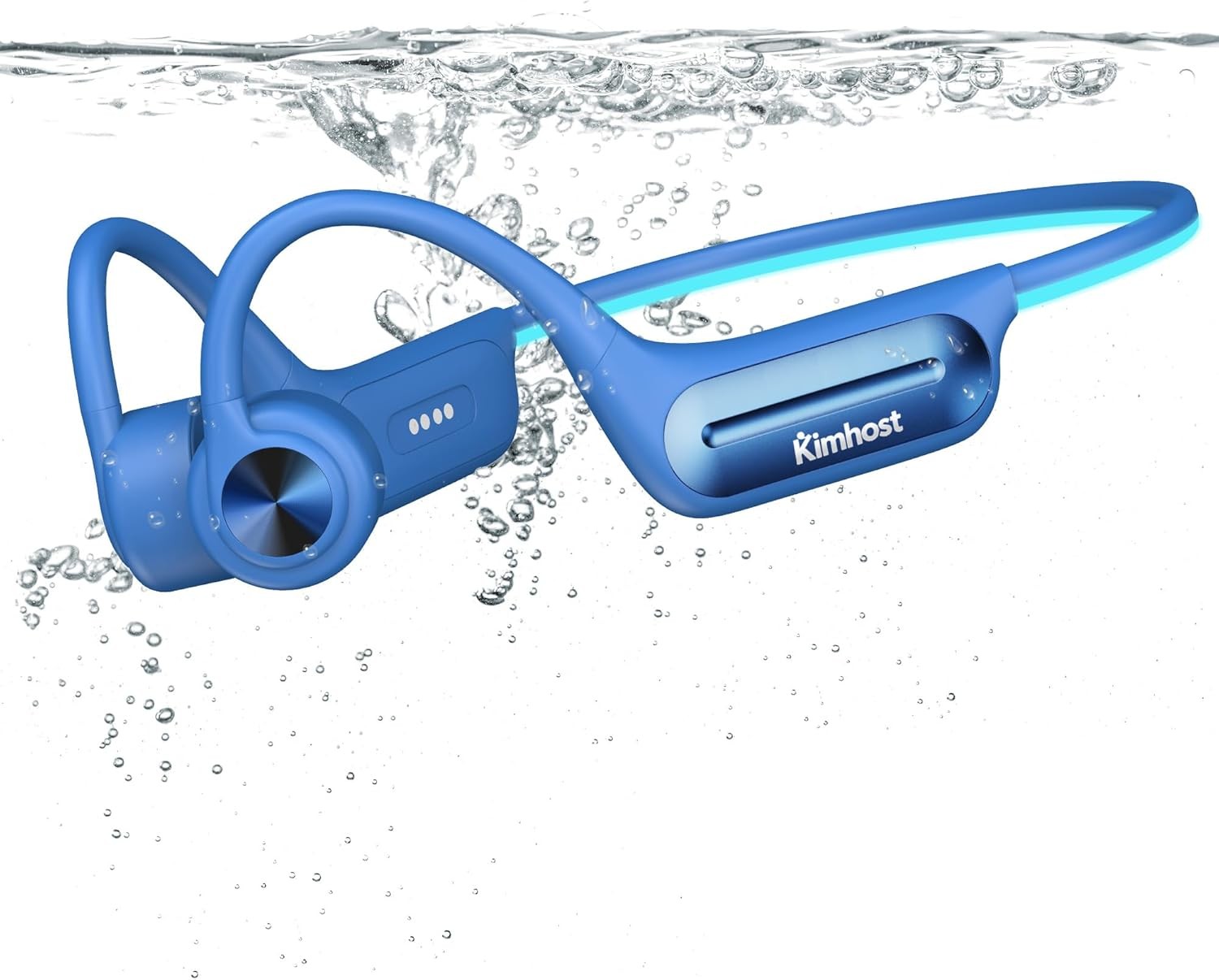Kimhost Bone Conduction Headphone Bluetooth 32G MP3 Player IPX8 Swimming Earbuds