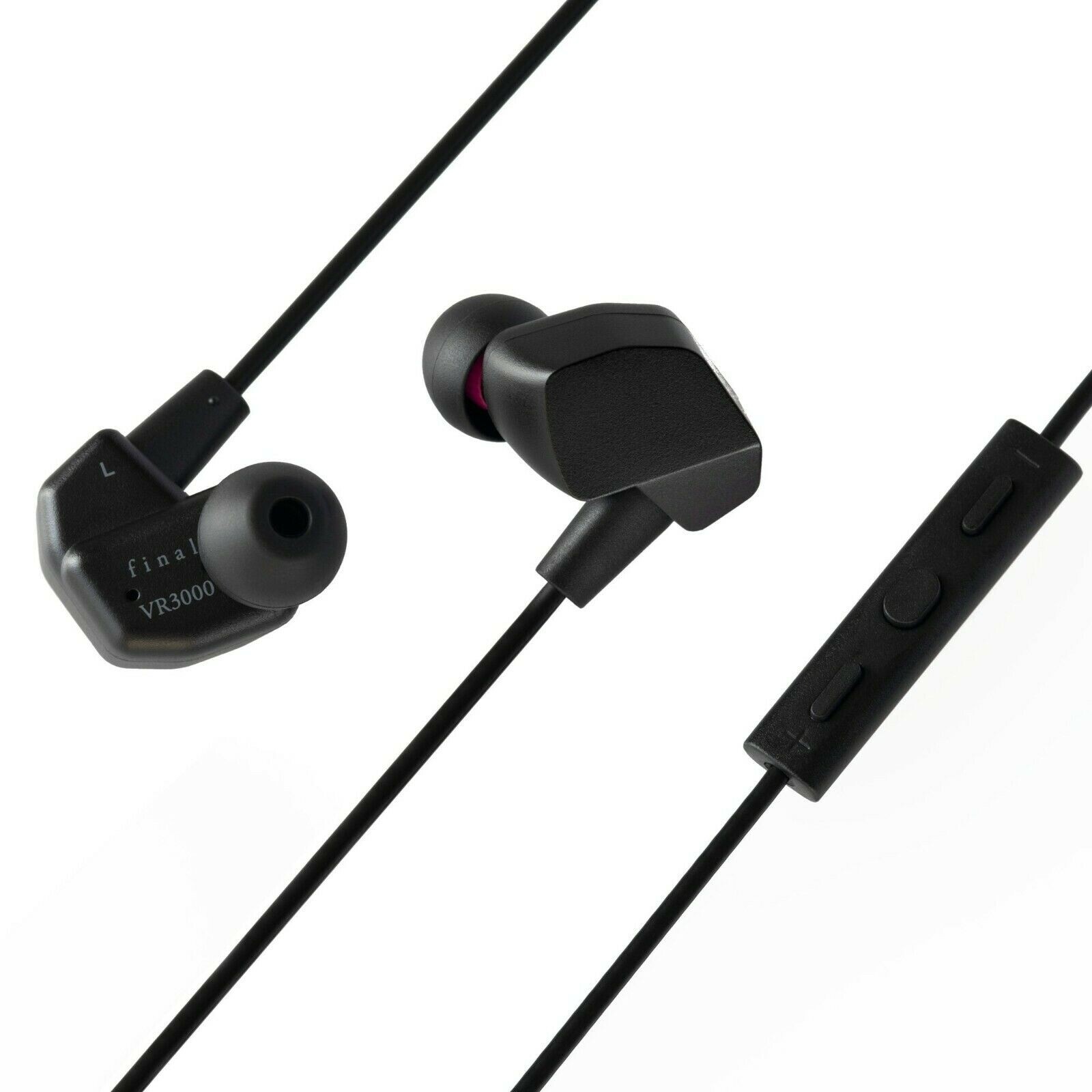 FINAL AUDIO VR3000 Earphones Headphones Earbuds with Mic for VR Gaming open box