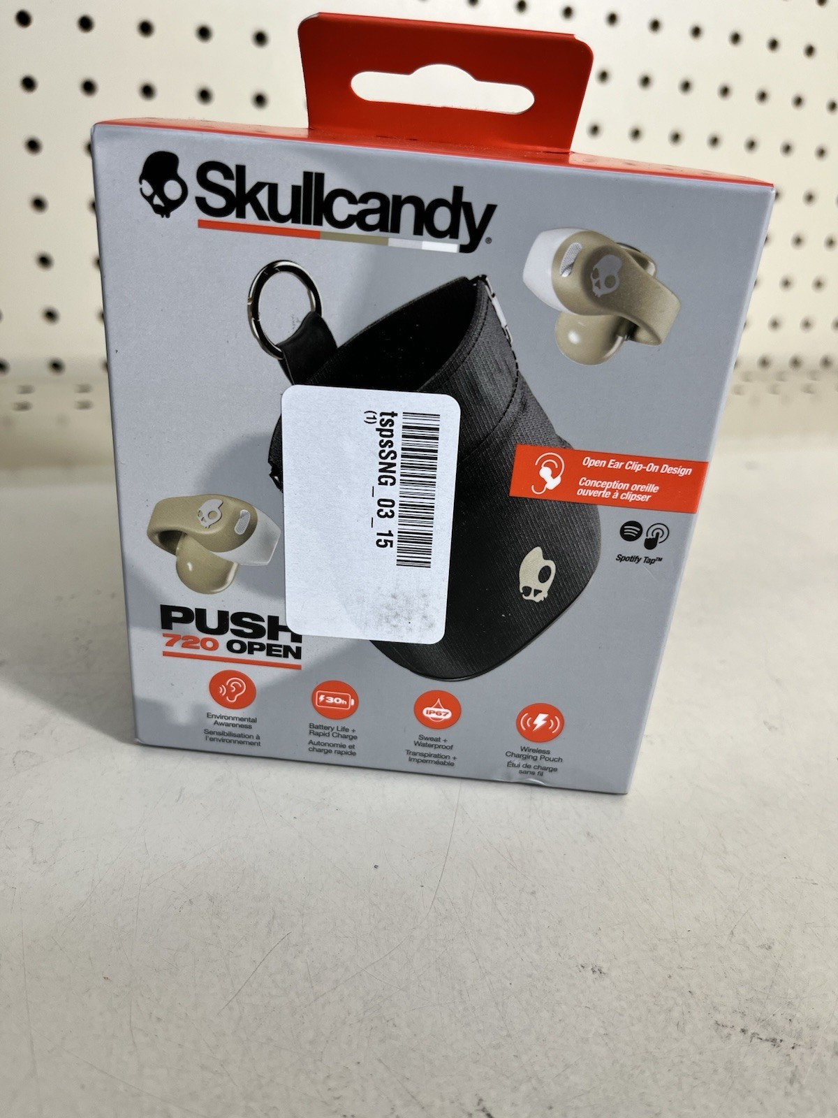 Skullcandy Push 720 Open Wireless Open Ear Bluetooth Earbuds, Headphones