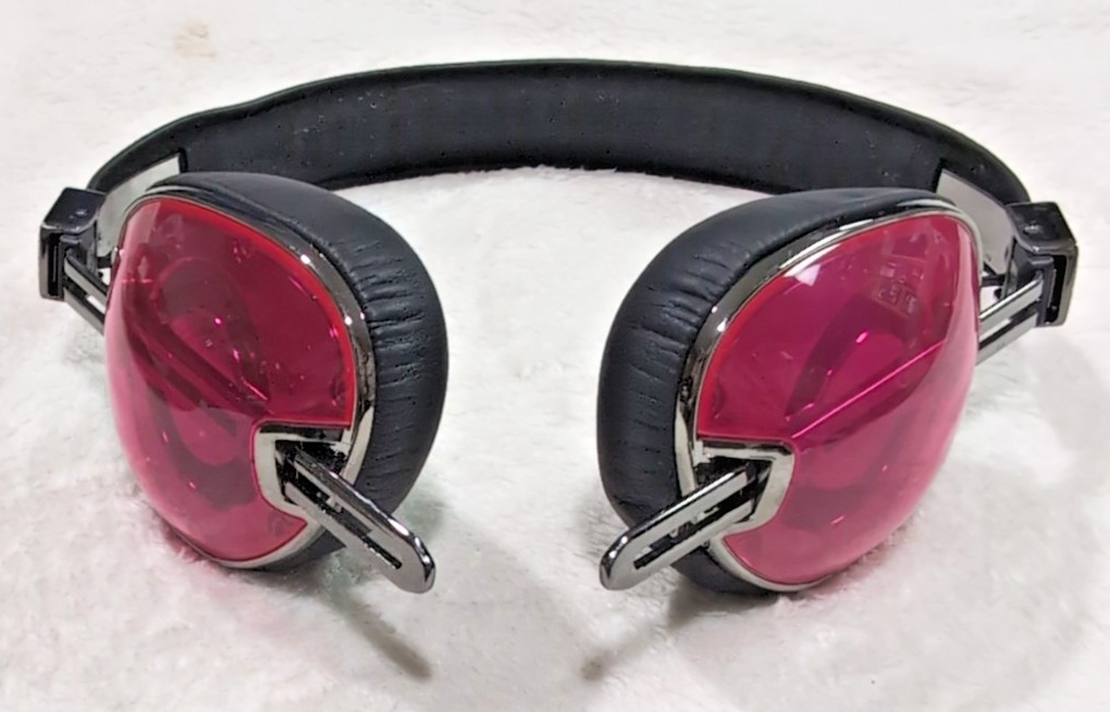 OPEN BOX – Skullcandy Navigator On-Ear Headset w/ Mic-PINK RUBY RED – S&H PAID