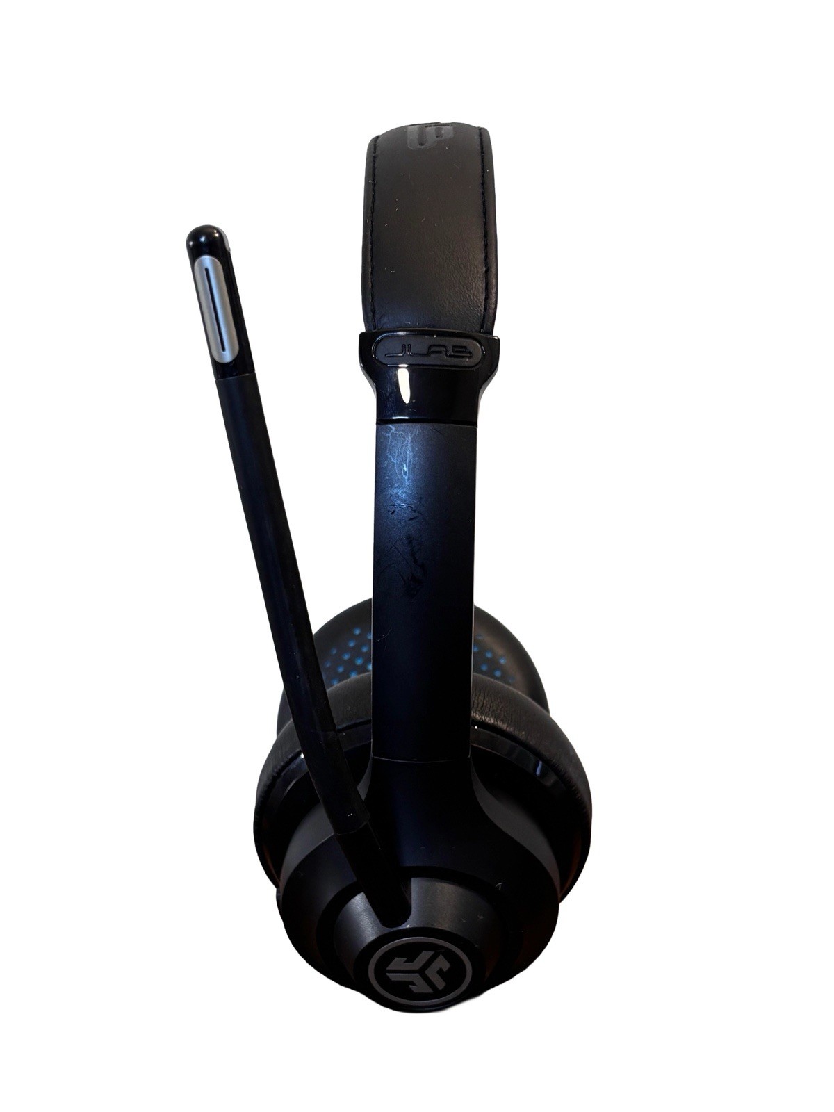 JLab GO Work – Wireless/Wired Office Headset with Boom Mic – Black