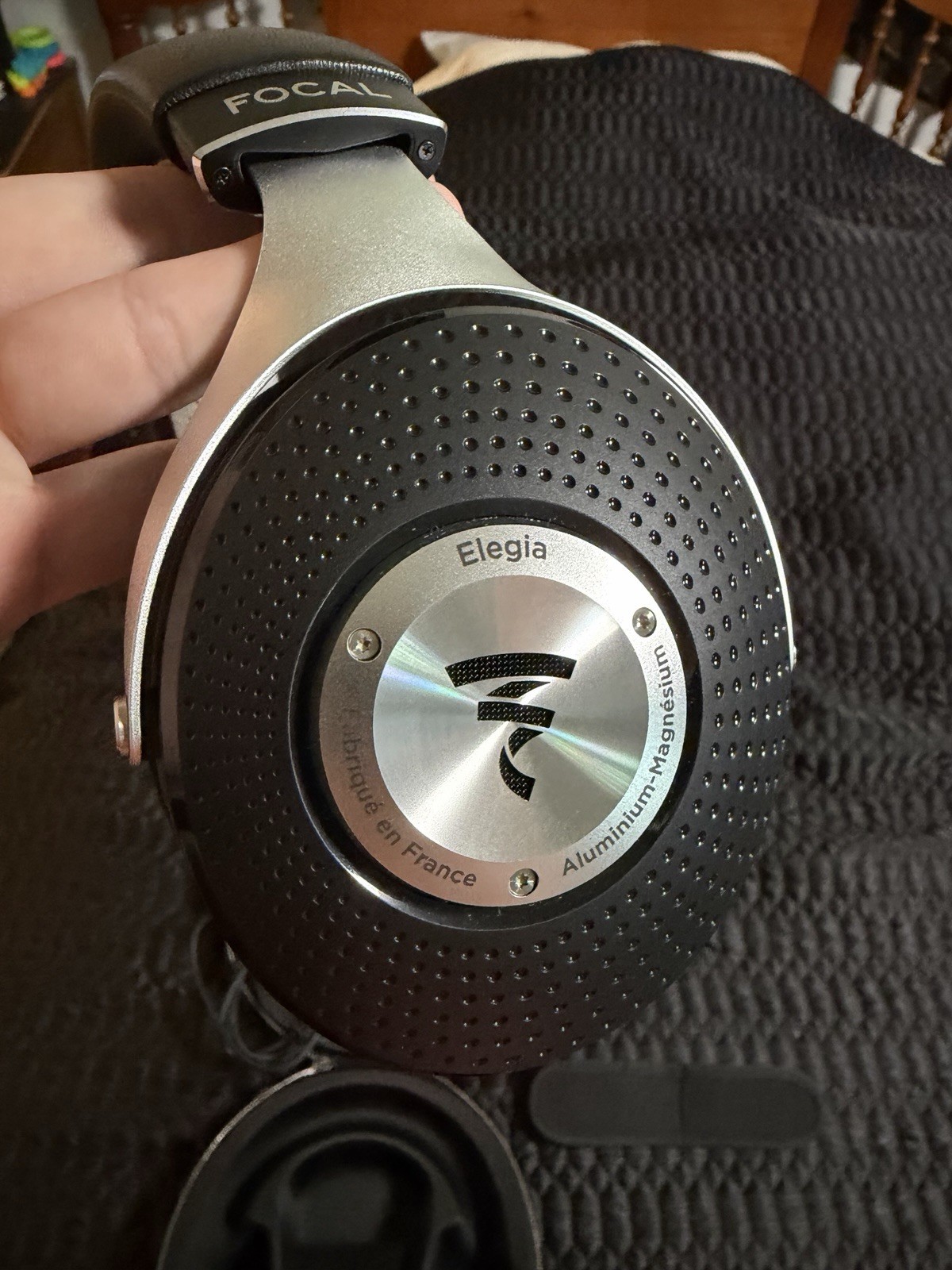 Focal Elegia – Over the Ear Wired Audiophile HiFi Headphones – Black and Silver