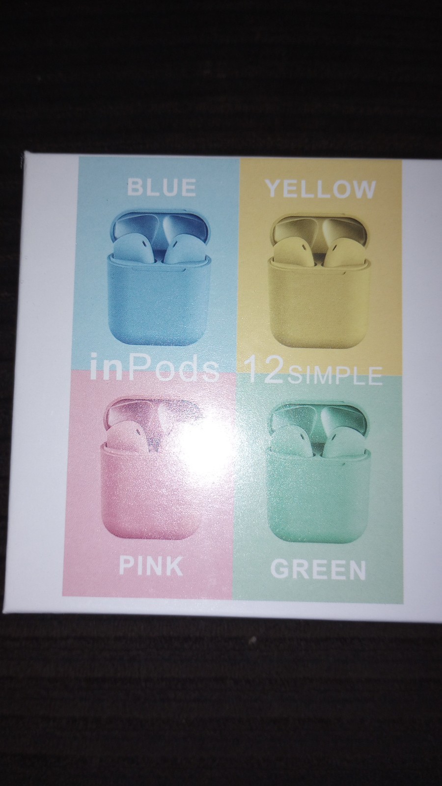 InPods 12 Simple Wireless Stereo Earbuds V5.0 for Android/ios/BT5.0, Yellow ?