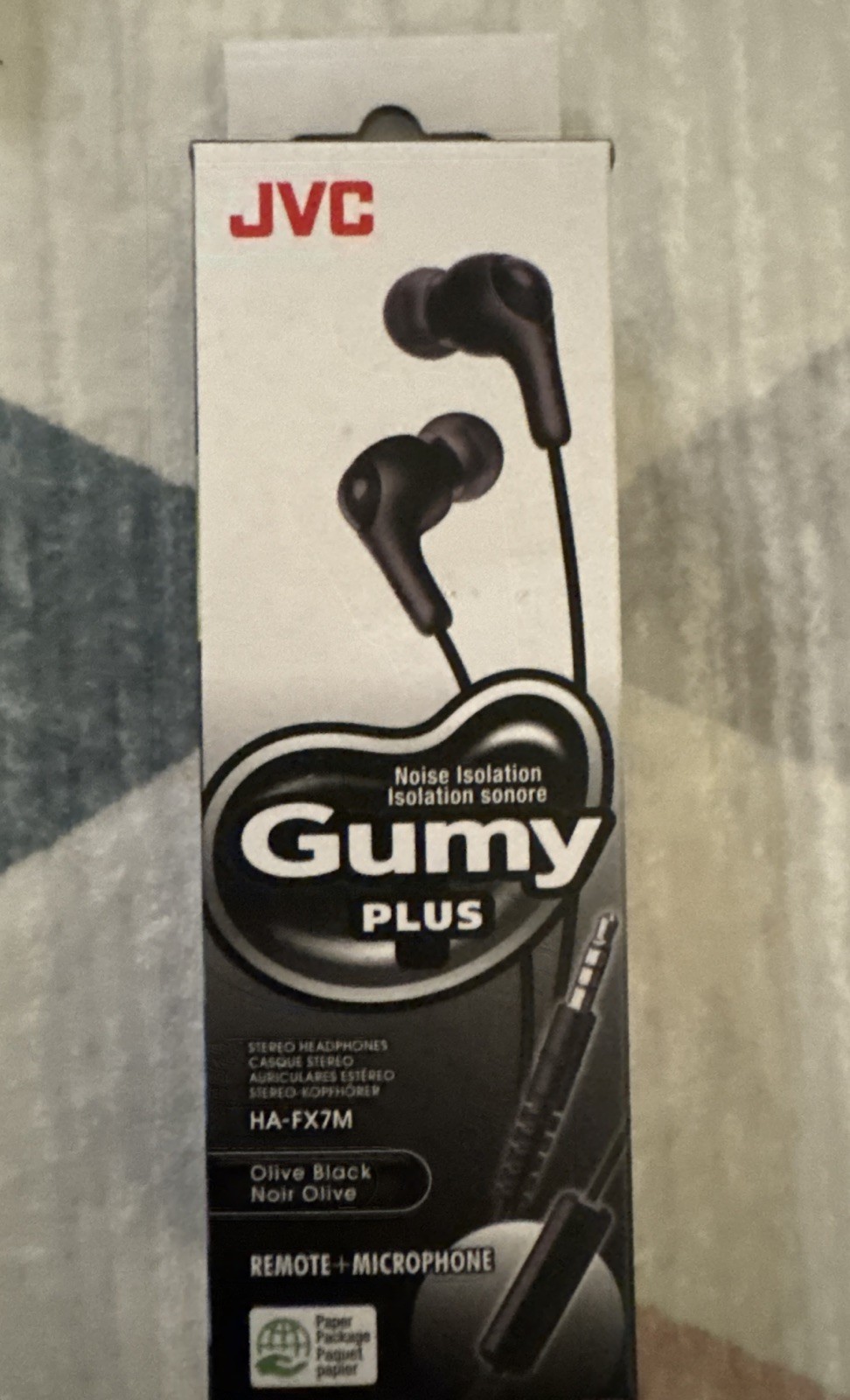 JVC Gumy + USB C Adapter in Ear Earbud Headphones Tested w/ios & Android NWTs