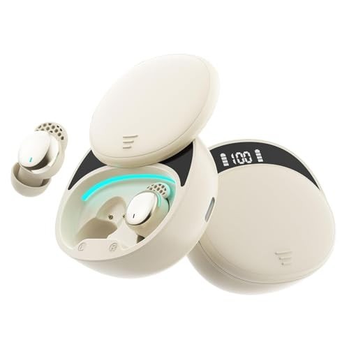 Sleep Earbuds for Side Sleepers Wireless Noise Cancelling Bluetooth 5.3 Gold