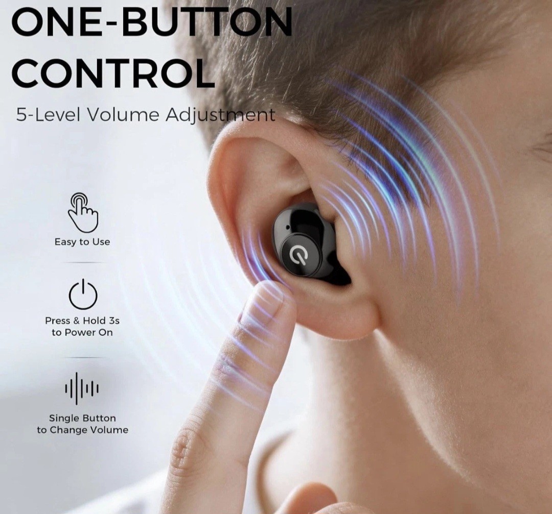 Rechargeable OTC Hearing Aids, Wireless, Noise Reduction, 30+ Hours/80 With Case