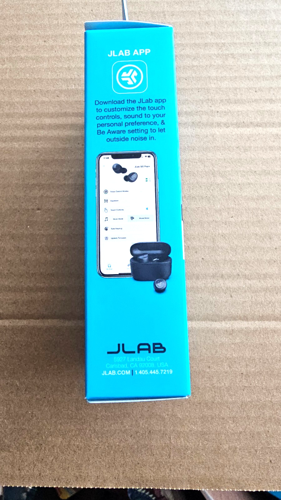 JLab Go POP+ True Wireless Bluetooth Earbuds, iOS, Android, Headphones