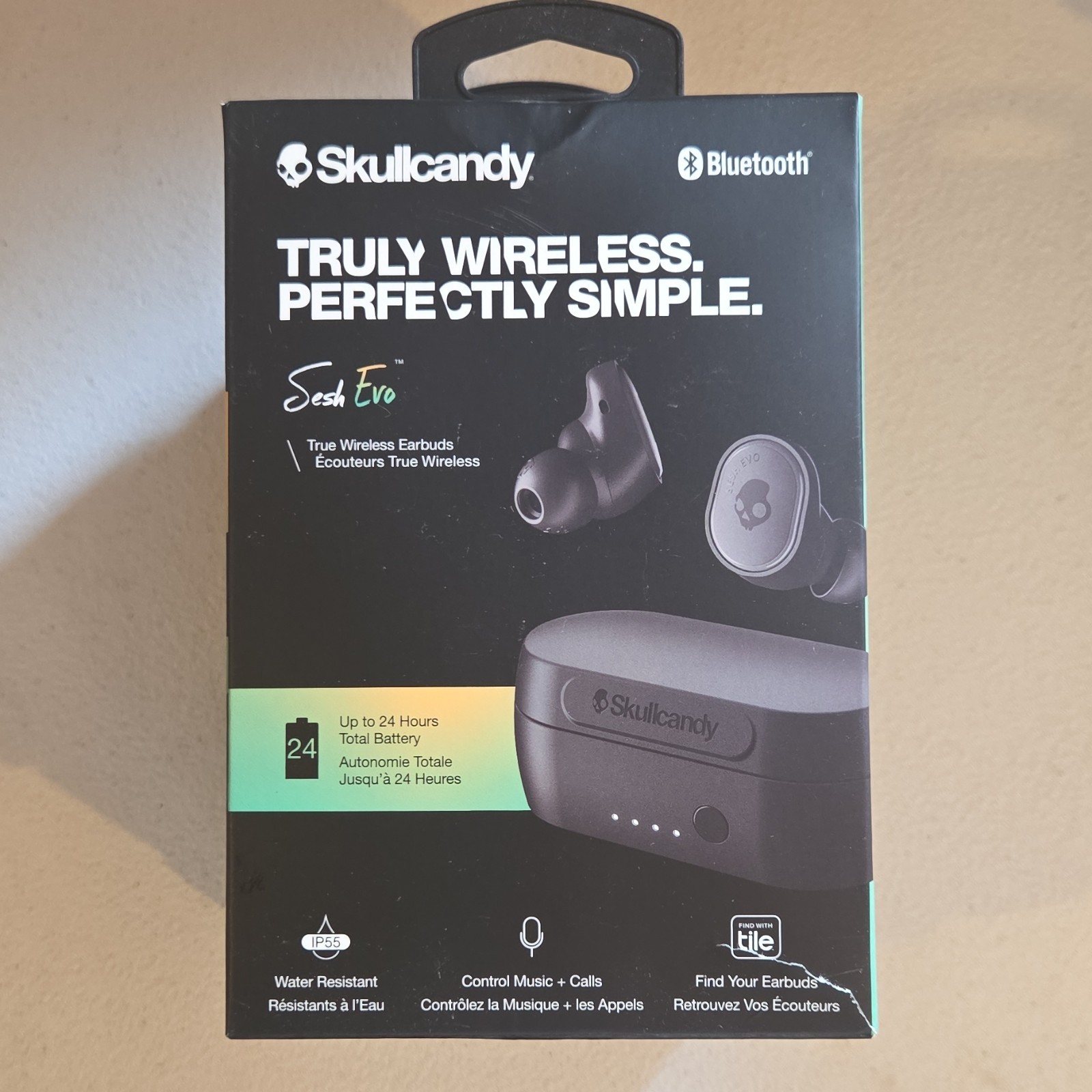 Skullcandy Sesh Evo True Wireless Bluetooth Earbuds, Water-Resistant, Mic