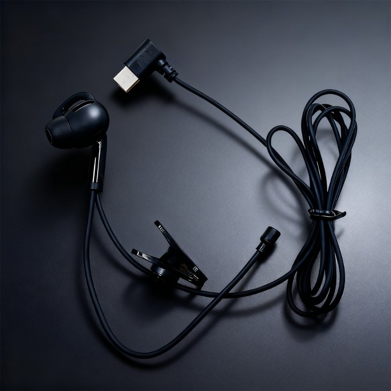 3.5mm/Type C Single Side In Ear Earphone Earbud Headsets for Mobile Phone PC