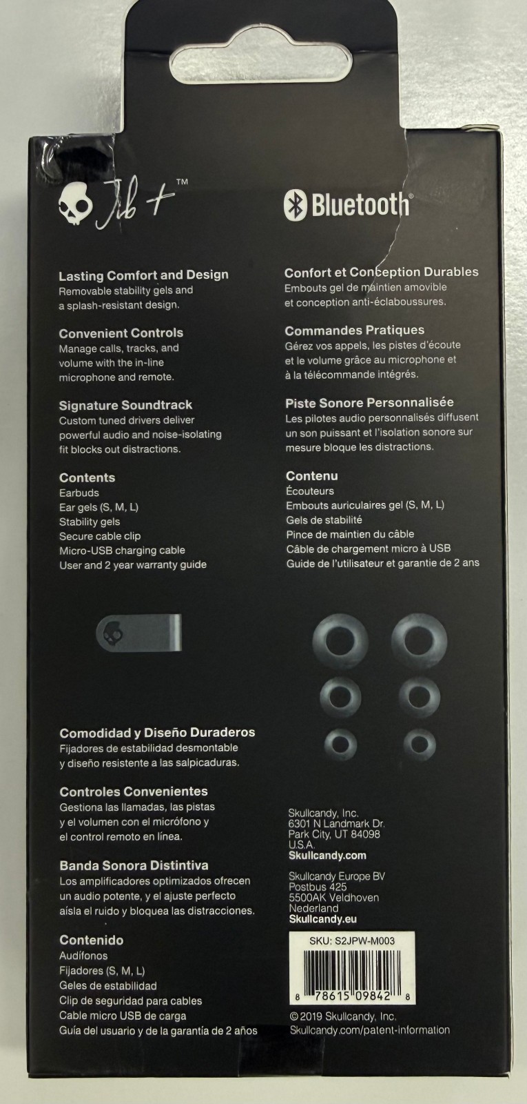 2/$19.99 Skullcandy “Jib+” Wireless Earbuds (S2JPW-M003)(112)