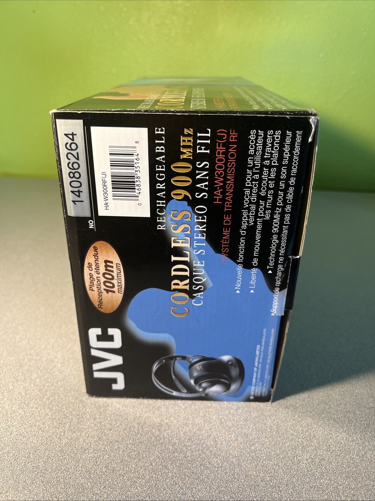 JVC HA-W300RF FM Cordless Headphones 900MHz -NEW IN BOX – NEVER USED