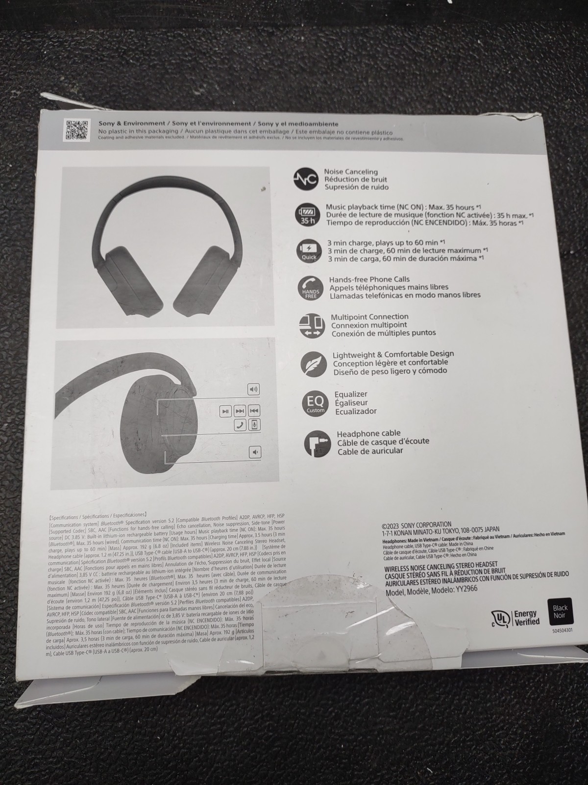 Sony WH-CH720N Noise Canceling, Bluetooth , Alexa Built-In – New