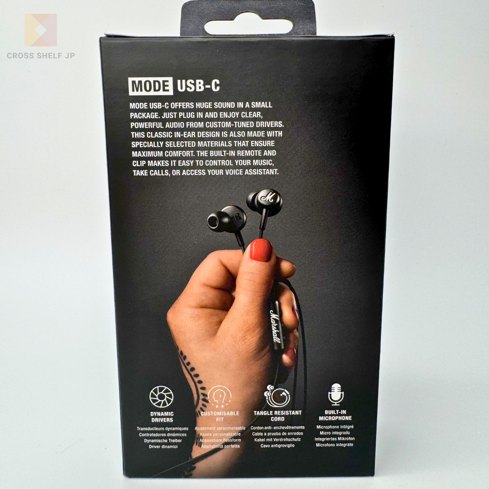 Marshall Mode USB-C Wired Earbuds Black In Ear Headphones Mic Remote