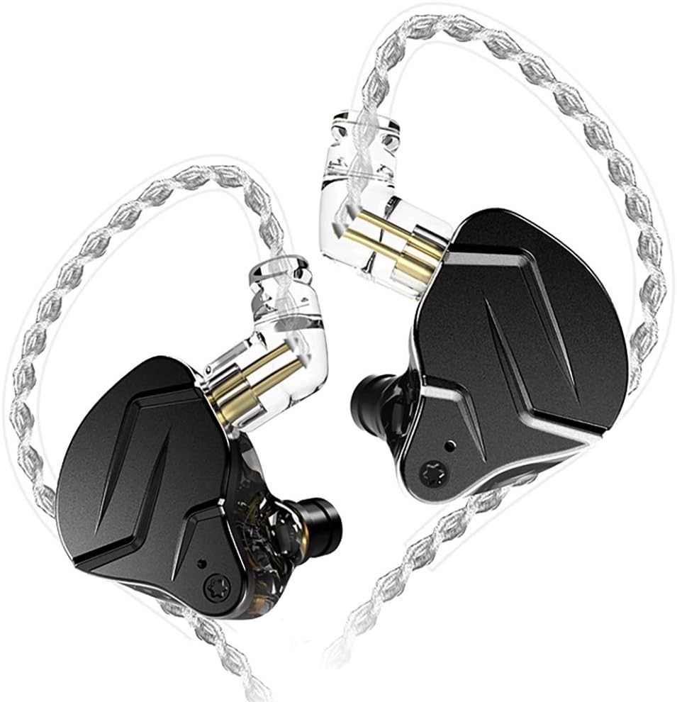 Stylish KZ ZSN PRO X Hybrid Earphones – Balanced Sound & Isolation, Black