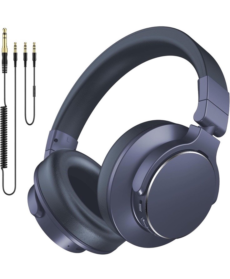 Studio Headphones Bwave X1 Bluetooth Over Ear New Black Wireless FAST SHIPPING