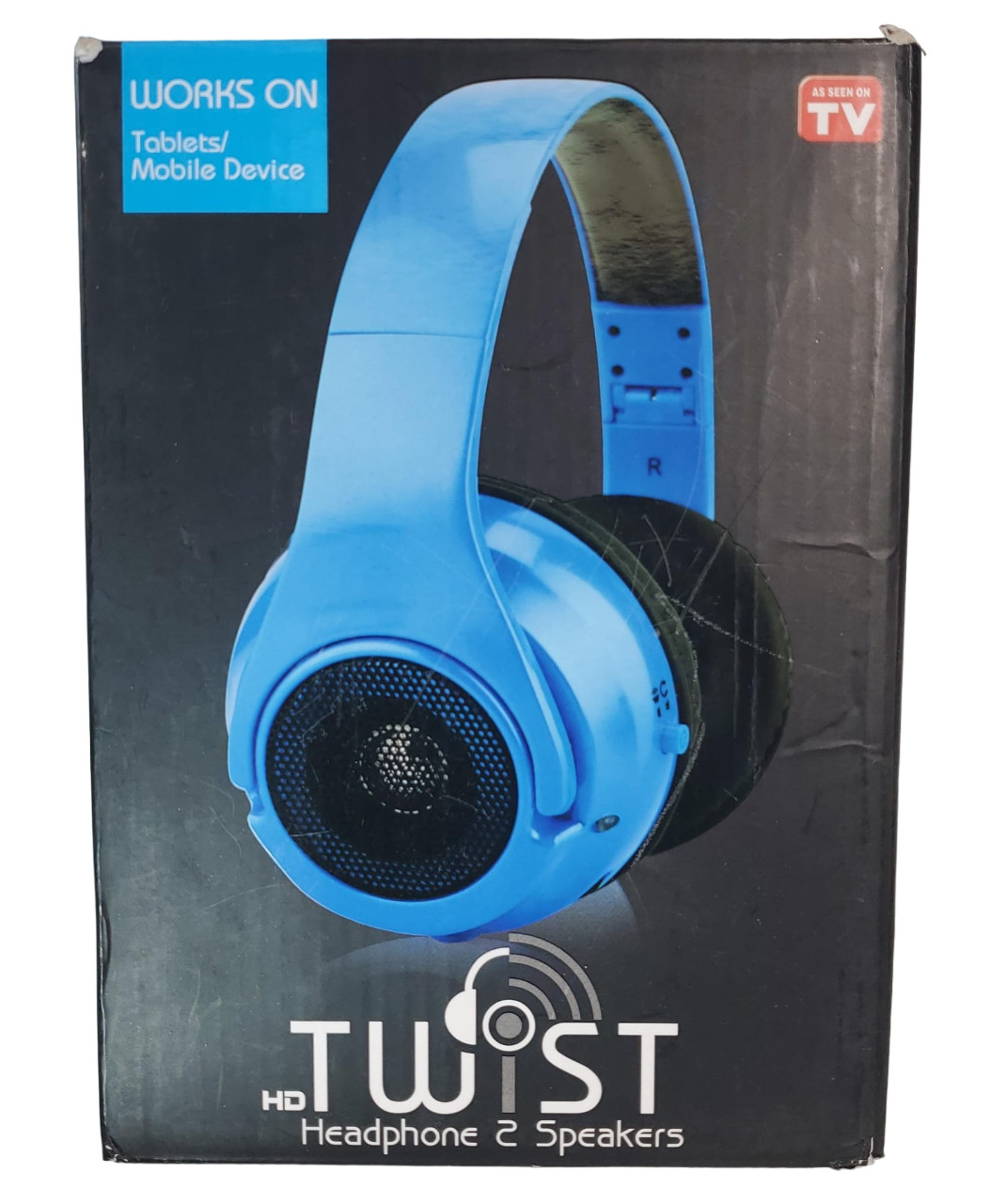 HD Twist Over Ear Headphones to Hybrid Speakers (02433)- Blue