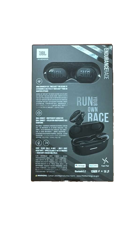 JBL Endurance Race TWS IP67 Waterproof Wireless Bluetooth Headset Earbuds BLACK