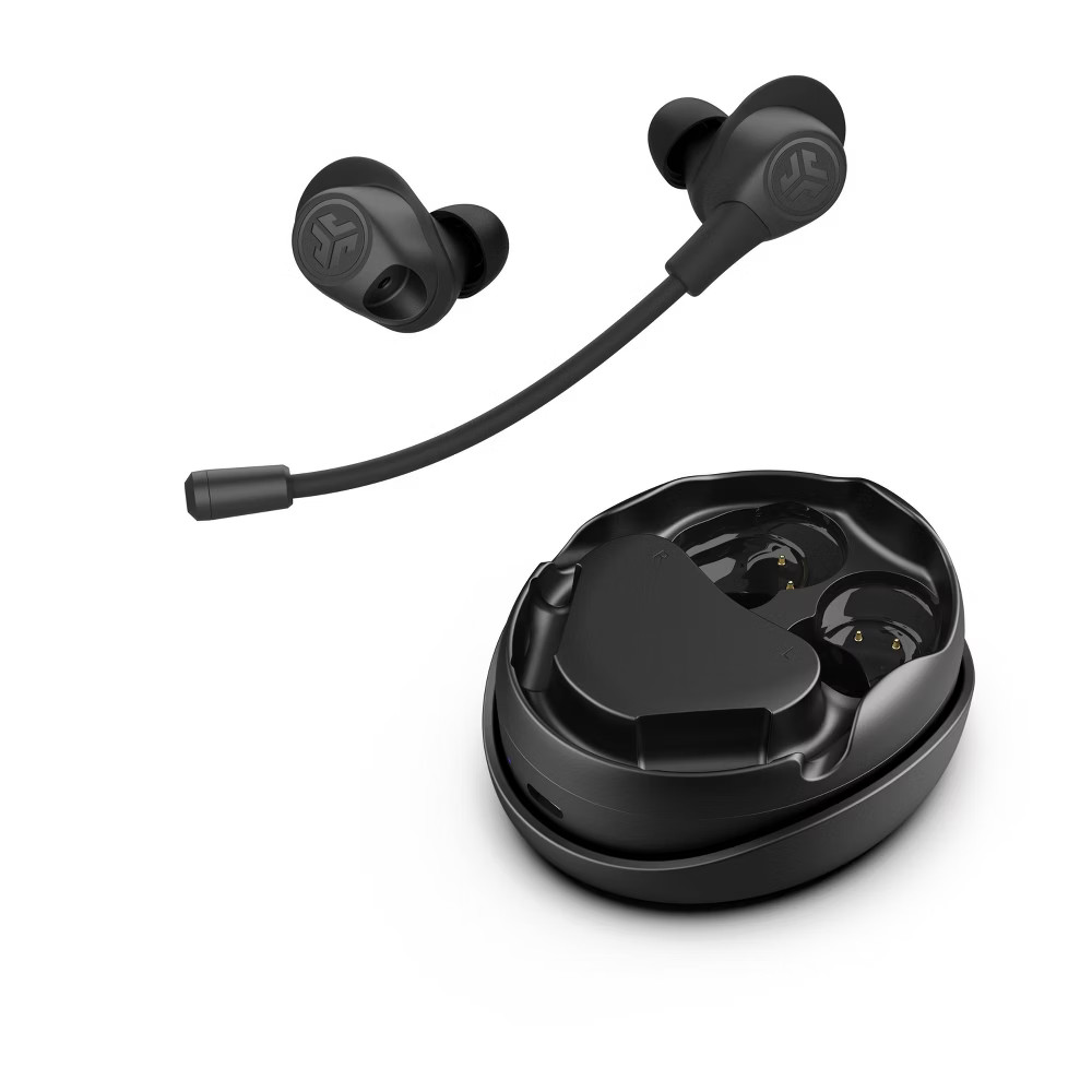 JLab Work Buds True Wireless Bluetooth Earbuds – Black