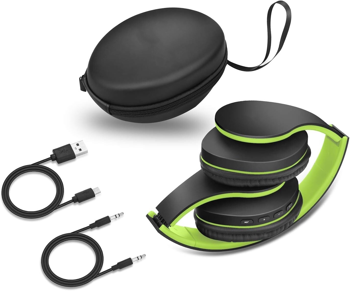 Auriculares Supraaurales Con Micrófono, Ligeros, Plegables,Graves Estéreo. NUEVO