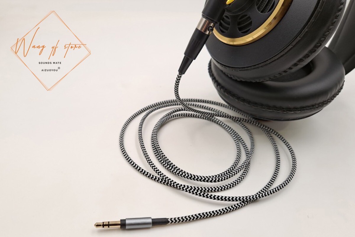 Nylon Audio Cable For AKG K550 K553 K240 K271 K141 K171 K702 K712 Q701 Headphone