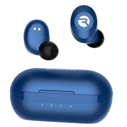 Everydaytooth Wireless Earbuds with Microphone – Active Noise Cancelling – Blue