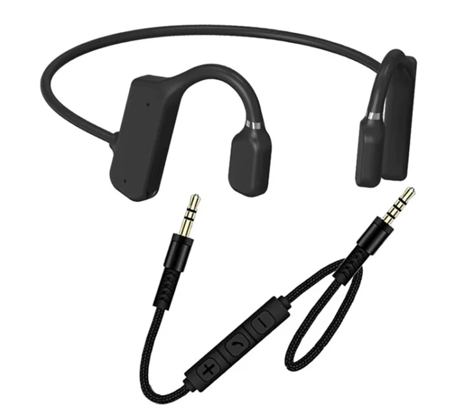 GZCRDZ Air Conduction Earphones,3.5mm Wired One size fits all, Black