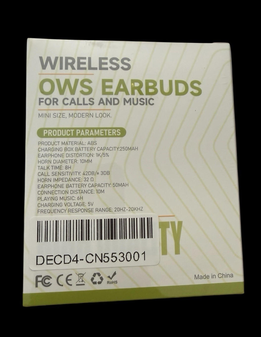 OWS V5.4 Wireless OWS Earbuds For Calls & Music Hi-Resolution Audio