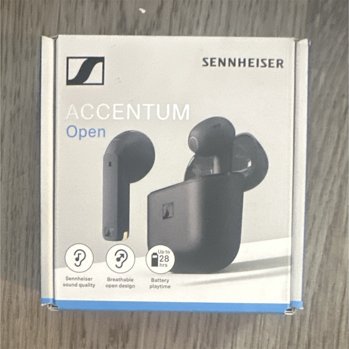 Sennheiser ACCENTUM Open True Wireless Bluetooth In-Ear Earbuds – Black