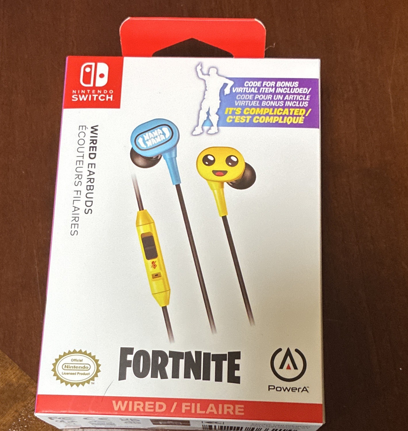 PowerA Fortnite Wired In-Ear Earbuds for Nintendo Switch, Gift code included