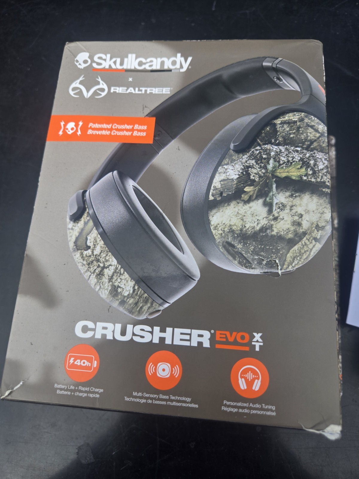 Skullcandy S6EVW-T012 Crusher Evo XT Wireless over-Ear Headphones REAL TREE