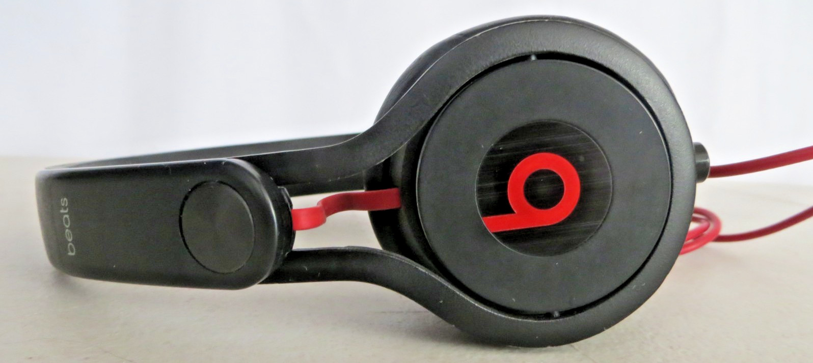 Beats by Dr. Dre Mixr On-Ear Wired Headphones 3.5mm Black/Red Controls TESTED