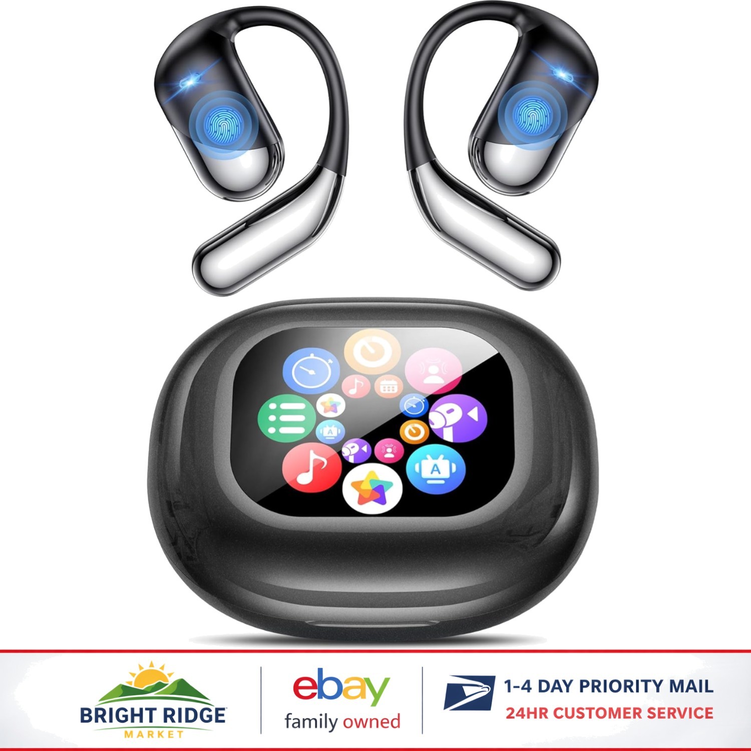 Wireless Translation Earbuds with Environmental Noise Cancellation, Hi-Fi Sound
