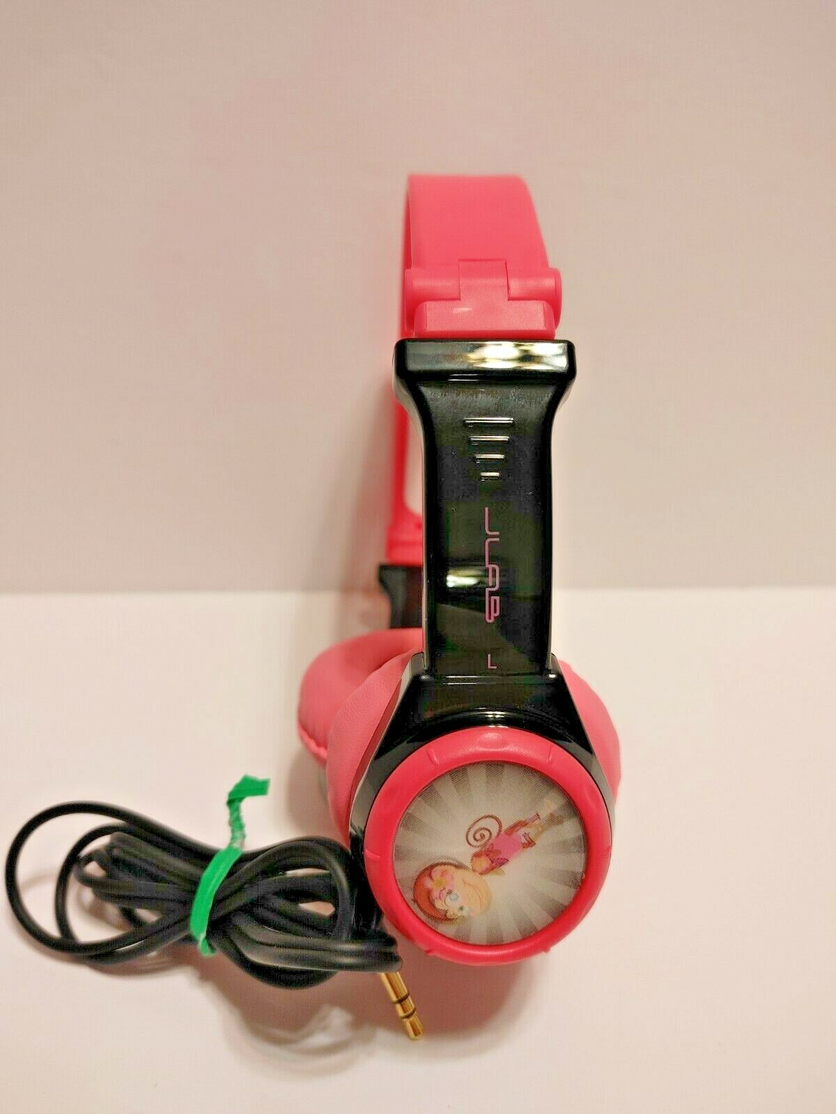 JBUddies Kids Folding Volume Limited Headphones, Black/Pink – See Description!!