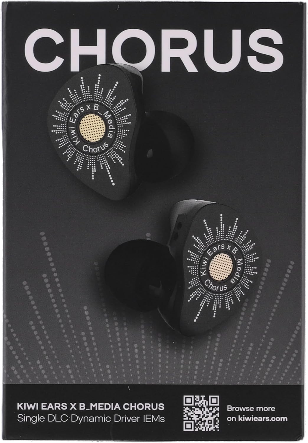 Kiwi Ears X B_Media: Chorus in Ear Monitor,Dlc Diaphragm Dynamic Driver Wired Ea