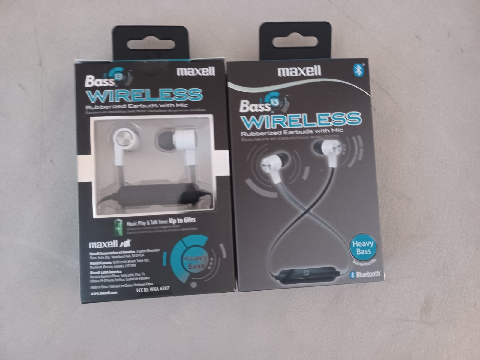 Maxell Bass 13 Bluetooth Wireless Rubberized Earbuds With Mic (Heavy Bass)Maxell