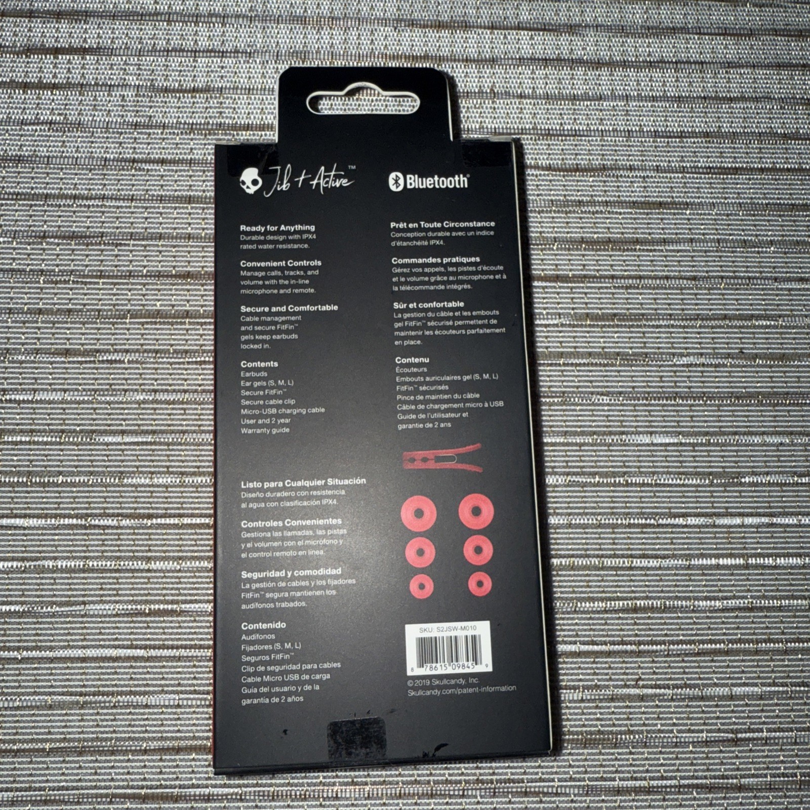 Skullcandy Jib+ Active Wireless Sport Bluetooth In-Ear Earbuds Red
