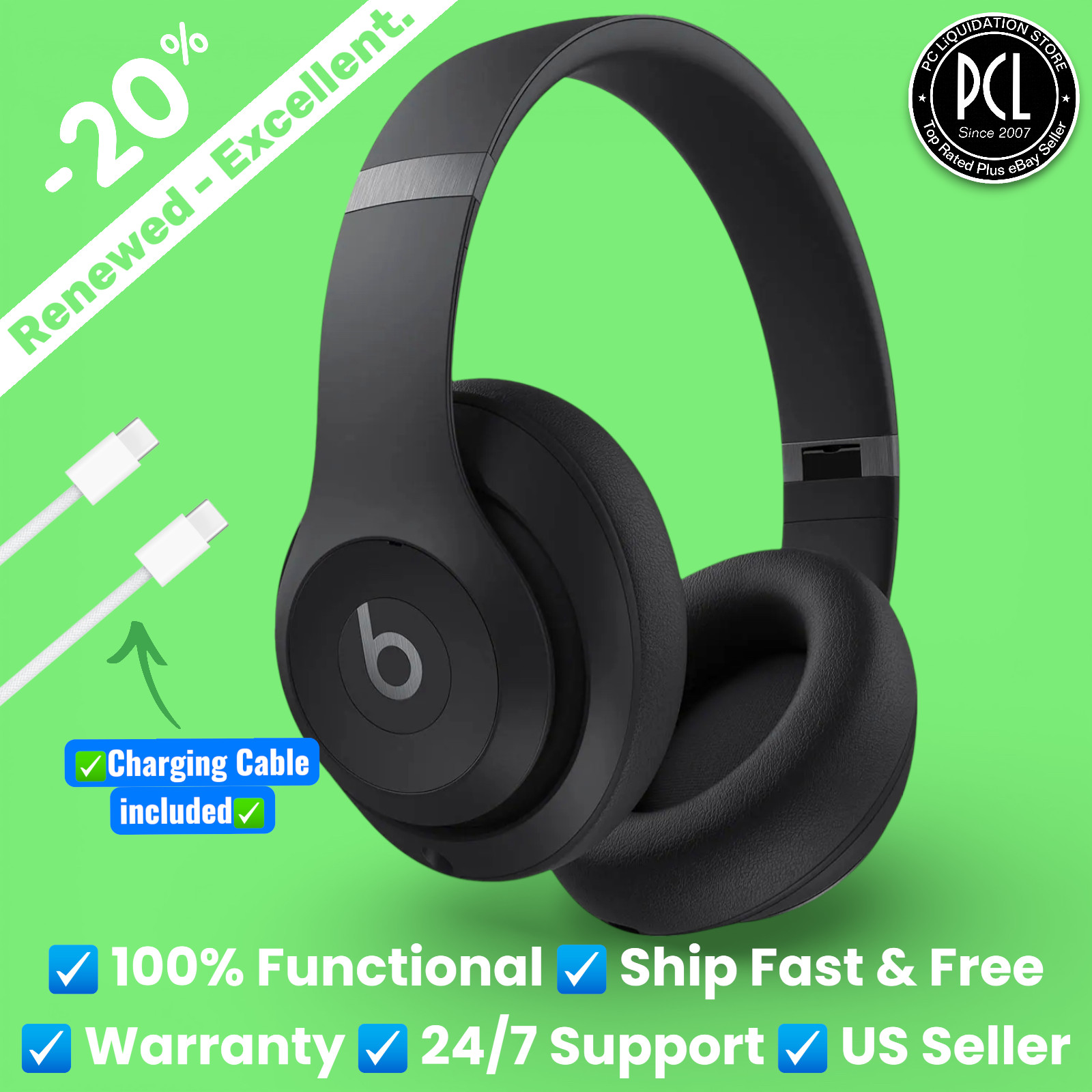 ✅ Beats Studio Pro Wireless Noise Cancelling Over-the-Ear Headphones・MQTP3LL/A ✅
